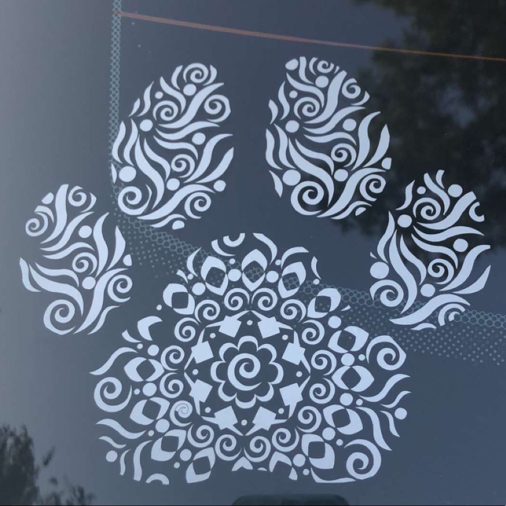Paw decal